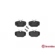 Jeu de 4 plaquettes de frein arrière BREMBO P 44 009 - Visuel 1
