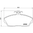 Jeu de 4 plaquettes de frein avant BREMBO P 44 010 - Visuel 2