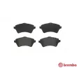 Jeu de 4 plaquettes de frein avant BREMBO P 44 011 - Visuel 1