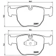 Jeu de 4 plaquettes de frein avant BREMBO P 44 012 - Visuel 2