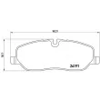 Jeu de 4 plaquettes de frein avant BREMBO P 44 014 - Visuel 2