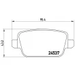 Jeu de 4 plaquettes de frein arrière BREMBO P 44 016 - Visuel 2