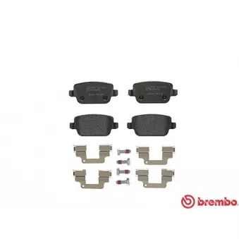 Jeu de 4 plaquettes de frein arrière BREMBO P 44 016