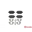 Jeu de 4 plaquettes de frein arrière BREMBO P 44 017 - Visuel 1