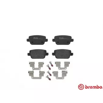 Jeu de 4 plaquettes de frein arrière BREMBO P 44 017