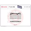 Jeu de 4 plaquettes de frein avant BREMBO P 44 018 - Visuel 2