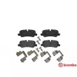 Jeu de 4 plaquettes de frein arrière BREMBO P 44 019 - Visuel 1