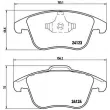 Jeu de 4 plaquettes de frein avant BREMBO P 44 020 - Visuel 2