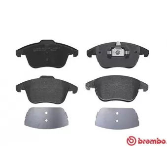 Jeu de 4 plaquettes de frein avant BREMBO P 44 020