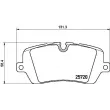 Jeu de 4 plaquettes de frein arrière BREMBO P 44 021 - Visuel 2