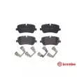 Jeu de 4 plaquettes de frein arrière BREMBO P 44 021 - Visuel 1