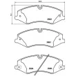 Jeu de 4 plaquettes de frein avant BREMBO P 44 022 - Visuel 2