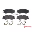 Jeu de 4 plaquettes de frein avant BREMBO P 44 022 - Visuel 1