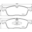 Jeu de 4 plaquettes de frein avant BREMBO P 44 026X - Visuel 2