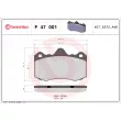 Jeu de 4 plaquettes de frein avant BREMBO P 47 001 - Visuel 2
