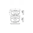Jeu de 4 plaquettes de frein avant BREMBO P 49 004 - Visuel 2