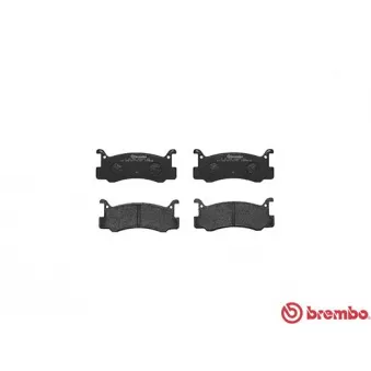 Jeu de 4 plaquettes de frein arrière BREMBO P 49 005