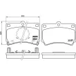 Jeu de 4 plaquettes de frein avant BREMBO P 49 007 - Visuel 2