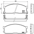 Jeu de 4 plaquettes de frein avant BREMBO P 49 010 - Visuel 2