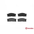 Jeu de 4 plaquettes de frein avant BREMBO P 49 010 - Visuel 1
