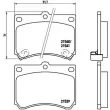 Jeu de 4 plaquettes de frein avant BREMBO P 49 011 - Visuel 2