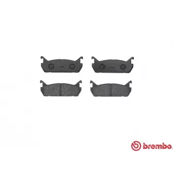 Jeu de 4 plaquettes de frein arrière BREMBO