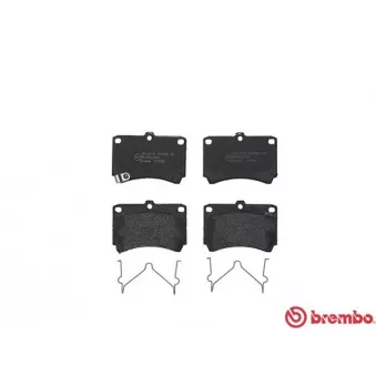 Jeu de 4 plaquettes de frein avant BREMBO P 49 016