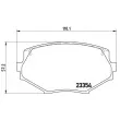 Jeu de 4 plaquettes de frein avant BREMBO P 49 020 - Visuel 2