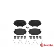 Jeu de 4 plaquettes de frein avant BREMBO P 49 020 - Visuel 1