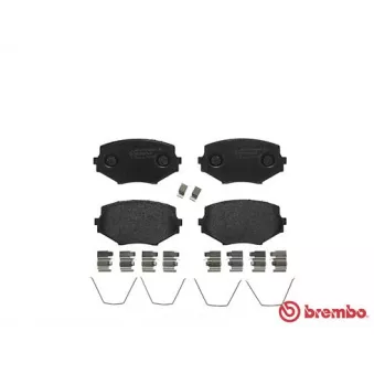 Jeu de 4 plaquettes de frein avant BREMBO