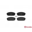 Jeu de 4 plaquettes de frein avant BREMBO P 49 022 - Visuel 1