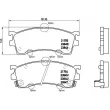 Jeu de 4 plaquettes de frein avant BREMBO P 49 023 - Visuel 2