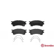 Jeu de 4 plaquettes de frein avant BREMBO P 49 023 - Visuel 1
