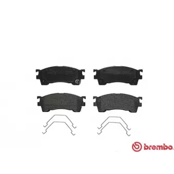 Jeu de 4 plaquettes de frein avant BREMBO P 49 023
