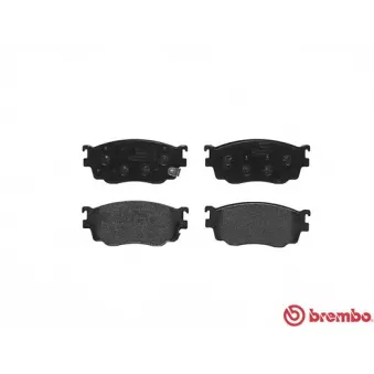 Jeu de 4 plaquettes de frein avant BREMBO P 49 026