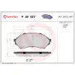 Jeu de 4 plaquettes de frein avant BREMBO P 49 027 - Visuel 2
