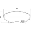 Jeu de 4 plaquettes de frein avant BREMBO P 49 028 - Visuel 2