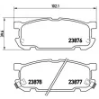 Jeu de 4 plaquettes de frein arrière BREMBO P 49 030 - Visuel 2