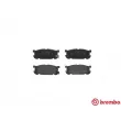 Jeu de 4 plaquettes de frein arrière BREMBO P 49 030 - Visuel 1