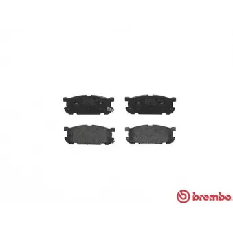 Jeu de 4 plaquettes de frein arrière BREMBO P 49 030