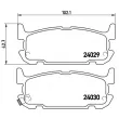 Jeu de 4 plaquettes de frein arrière BREMBO P 49 031 - Visuel 2