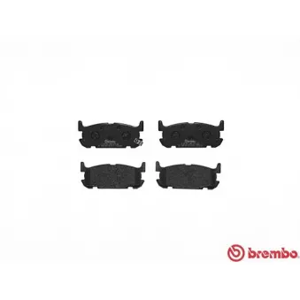 Jeu de 4 plaquettes de frein arrière BREMBO P 49 031