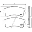 Jeu de 4 plaquettes de frein avant BREMBO P 49 032 - Visuel 2