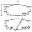 Jeu de 4 plaquettes de frein avant BREMBO P 49 033 - Visuel 2