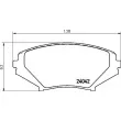 Jeu de 4 plaquettes de frein avant BREMBO P 49 034 - Visuel 2
