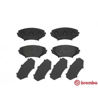 Jeu de 4 plaquettes de frein avant BREMBO