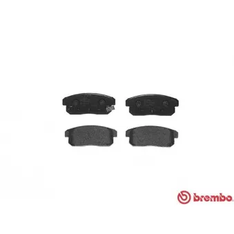 Jeu de 4 plaquettes de frein arrière BREMBO