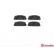 Jeu de 4 plaquettes de frein arrière BREMBO P 49 036 - Visuel 1