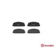 Jeu de 4 plaquettes de frein arrière BREMBO P 49 037 - Visuel 1