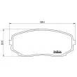 Jeu de 4 plaquettes de frein avant BREMBO P 49 040 - Visuel 2